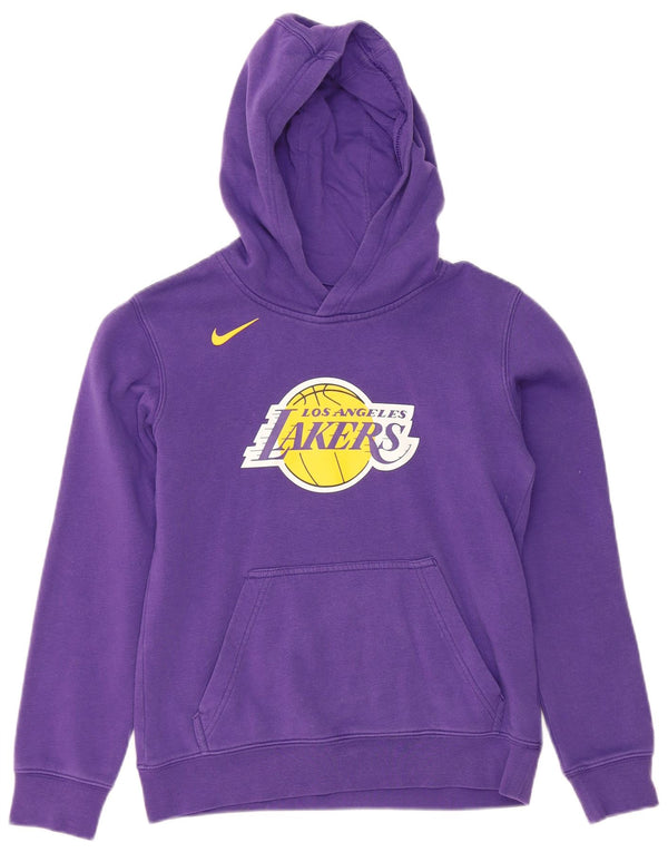 NIKE Los Angeles Lakers Kapuzenpullover für Jungen, 10–11 Jahre, mittelviolett
