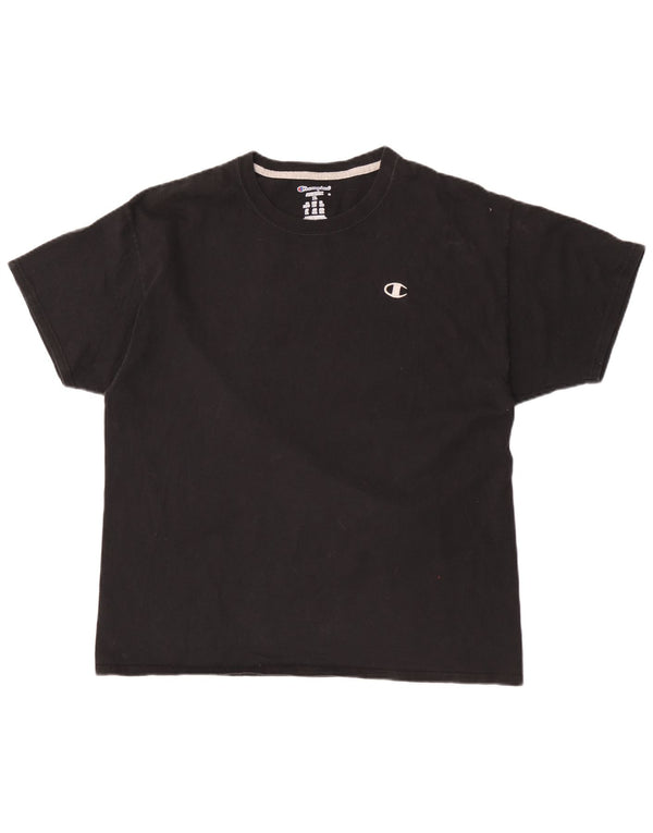 Champion Herren T-Shirt Top XL Schwarz Baumwolle