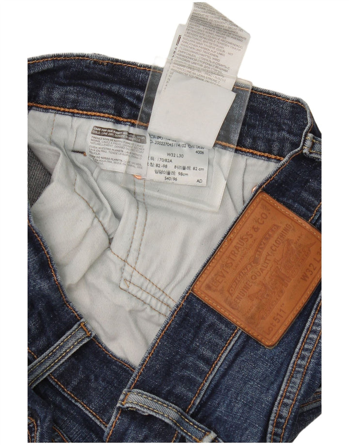 Levi's Herren 511 Slim Jeans W32 L30 Blaue Baumwolle