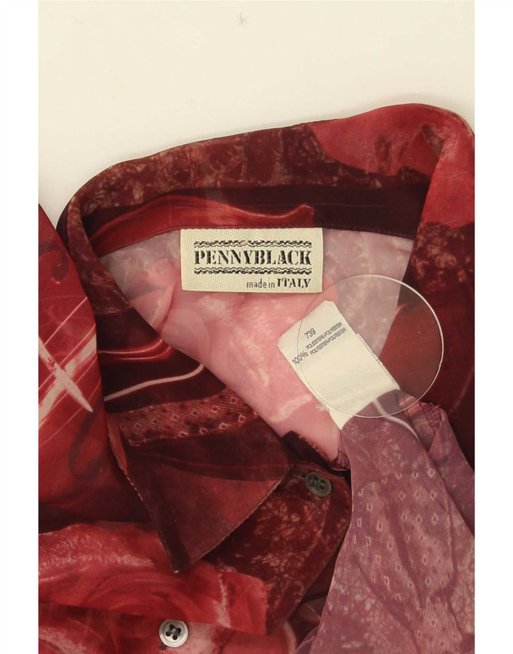 Penny Black Damen-Hemdbluse, Größe S, Rot, Blumenmuster, Polyester