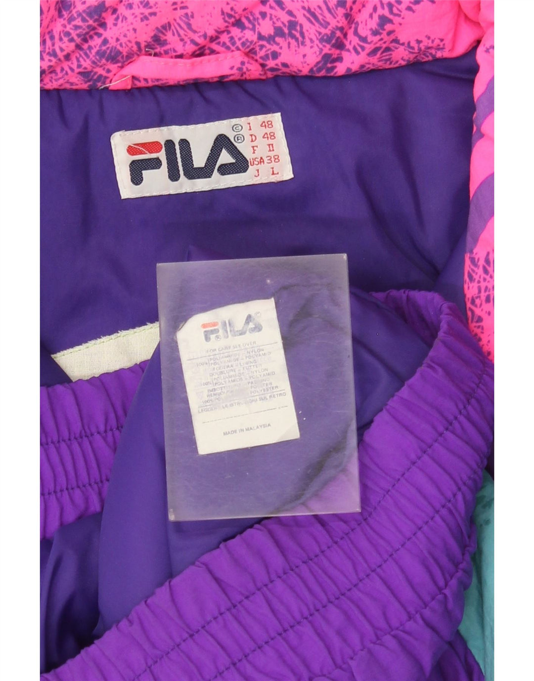 FILA Herren-Skijacke mit lockerer Passform, IT 48, mittelgroß, mehrfarbig, Farbblock