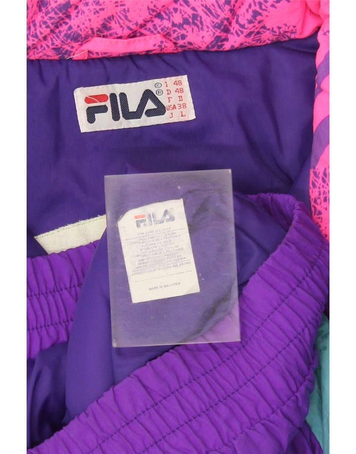 FILA Herren-Skijacke mit lockerer Passform, IT 48, mittelgroß, mehrfarbig, Farbblock