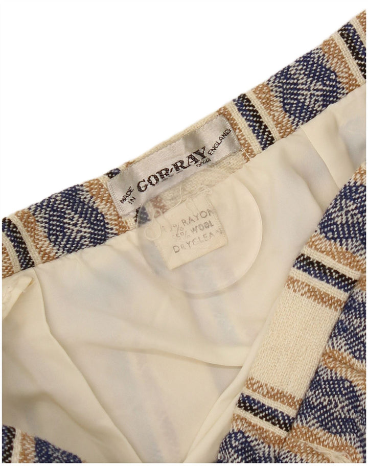Gor-Ray Damen Messerfaltenrock W26 Kleiner blau gestreifter Rayon