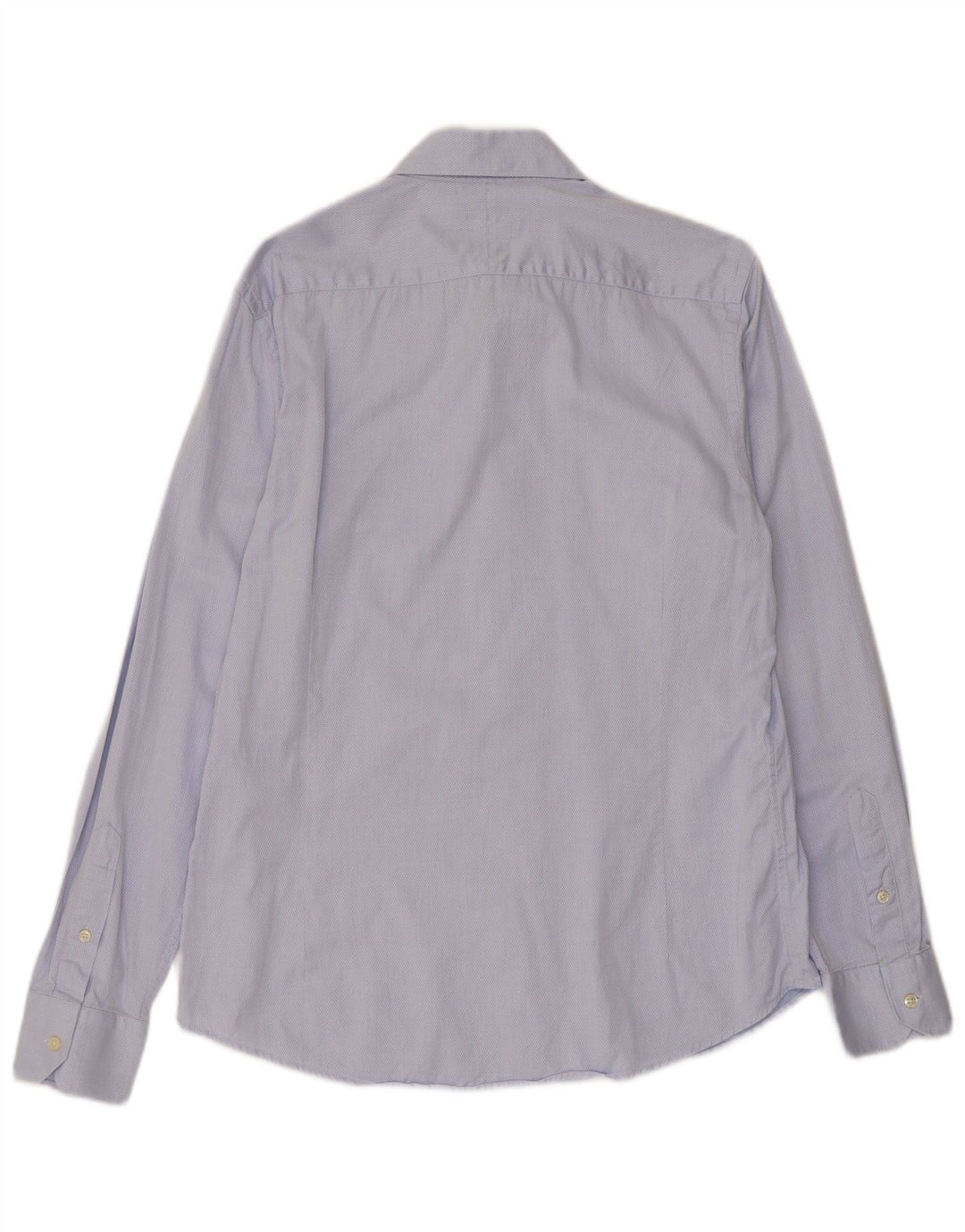 Massimo Dutti Herrenhemd Größe 41 Mittelblau Argyle/Diamant