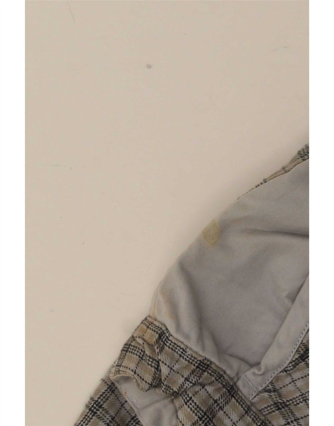 Think Pink Gerade Herren-Chinohose, Größe L, W36, L32, Grau kariert