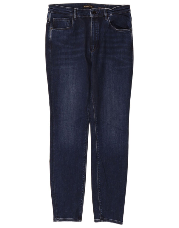 Massimo Dutti Damen Skinny Jeans EU 42 Large W32 L30 Marineblau