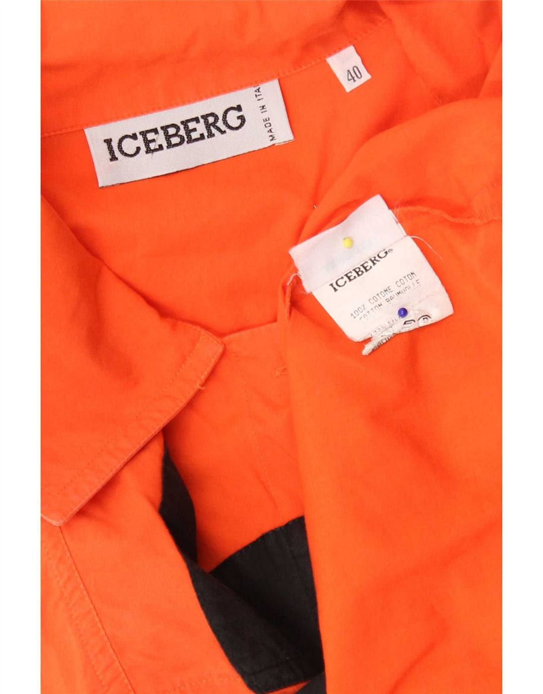 Übergroße Grafik-Hemdbluse für Damen von Iceberg, IT 40, klein, Orange