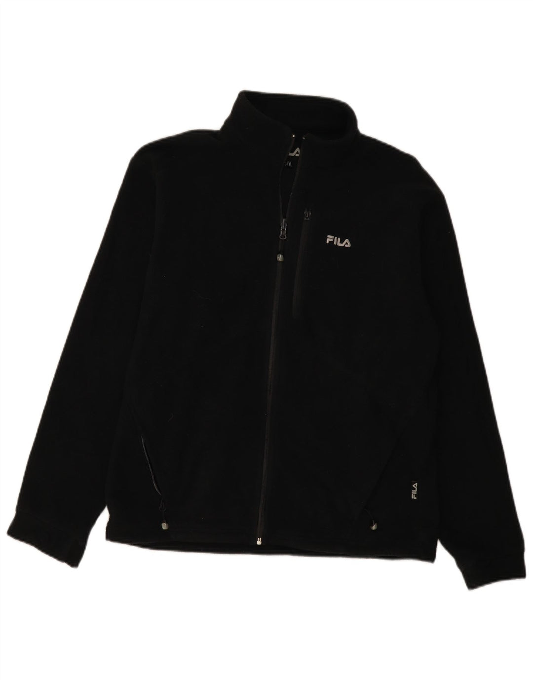 FILA Herren Fleecejacke UK 40 Large Schwarz Polyester