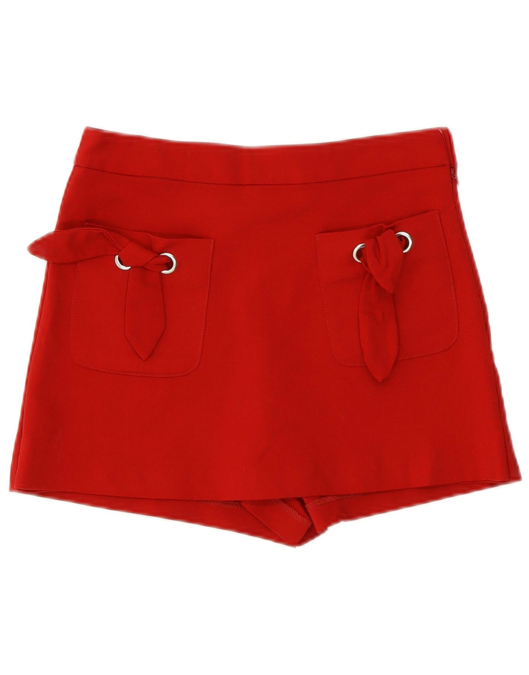 Zara Damen Skort UK 8 Small Rote Baumwolle
