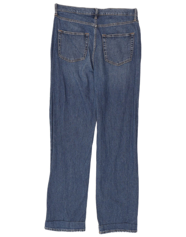 Gap Damen High Rise Loose Jeans UK 10 Small W30 L31 Blau