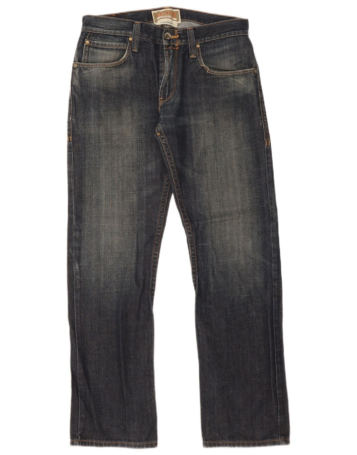 Levi's Herren Slim Straight Jeans W32 L32 Marineblaue Baumwolle