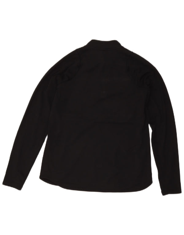 Nike Herren Dri Fit Pullover-Trainingsanzugoberteil mit Reißverschluss, Mittelschwarz, Farbblock