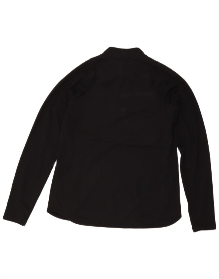 Nike Herren Dri Fit Pullover-Trainingsanzugoberteil mit Reißverschluss, Mittelschwarz, Farbblock