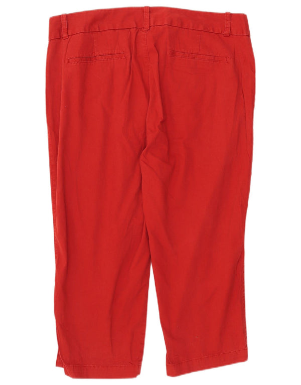Dockers gerade Capri-Hose für Damen, US 18, 2XL, W40, L21, rote Baumwolle