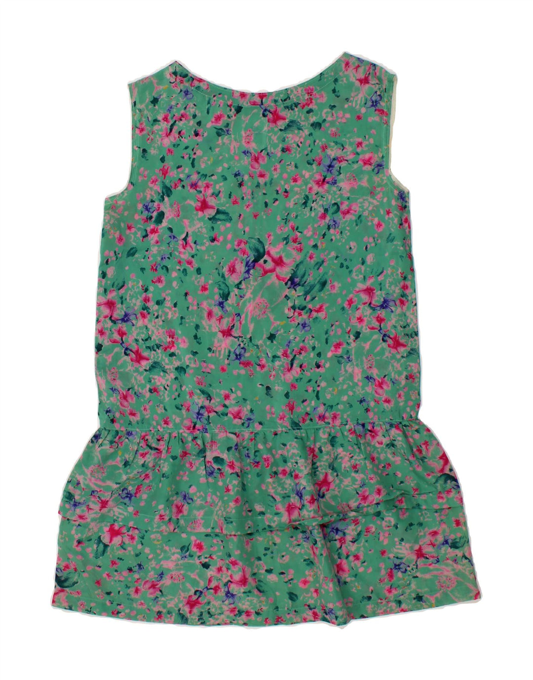VINTAGE Womens 2 Piece Set UK 12 Medium Green Floral Vintage Vintage and Second-Hand Vintage from Messina Hembry 