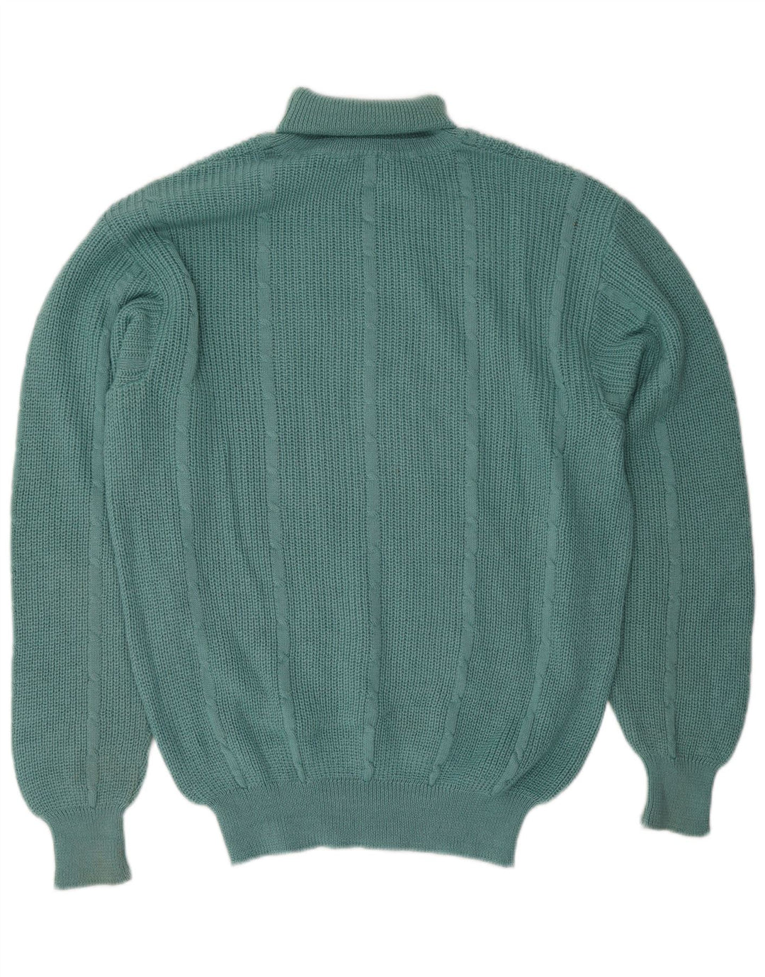 Vintage Herren Rollkragenpullover Pullover Groß Grün
