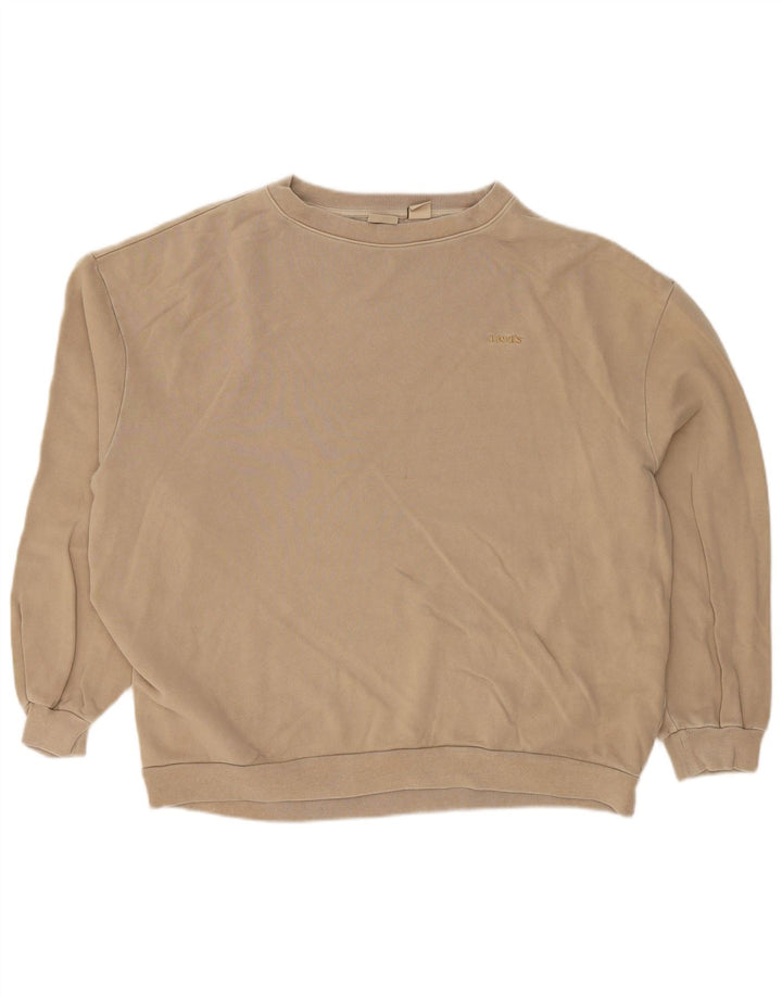 LEVI'S Herren-Sweatshirt, Pullover, groß, beige, Baumwolle