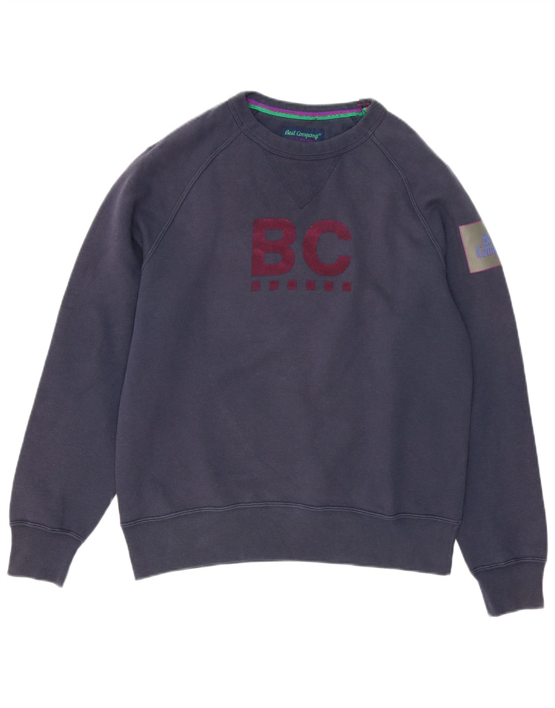 Best Company Herren-Sweatshirt mit Grafik, mittelgroß, Marineblau, Polyester