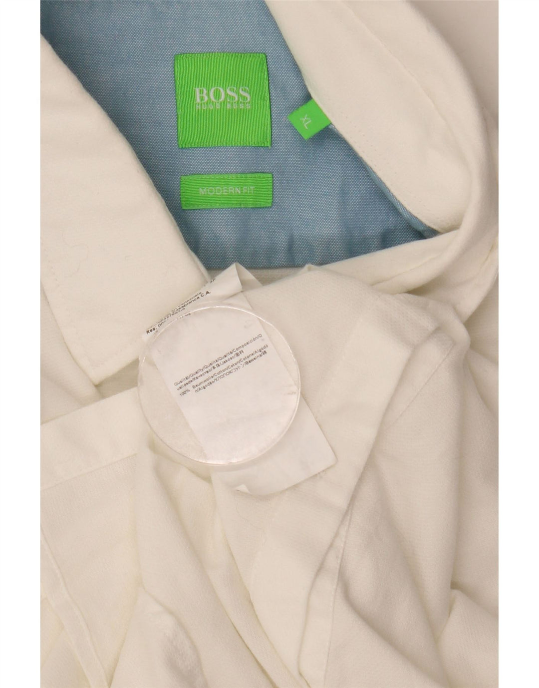 Hugo Boss Herren Modern Fit Hemd XL Weiße Baumwolle