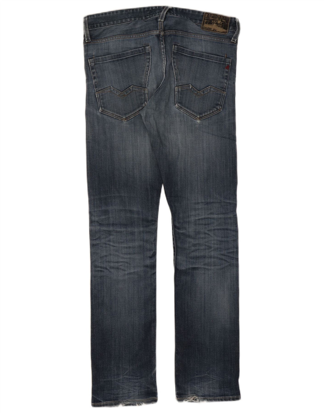 Replay Herren Slim Jeans W32 L32 Blaue Baumwolle