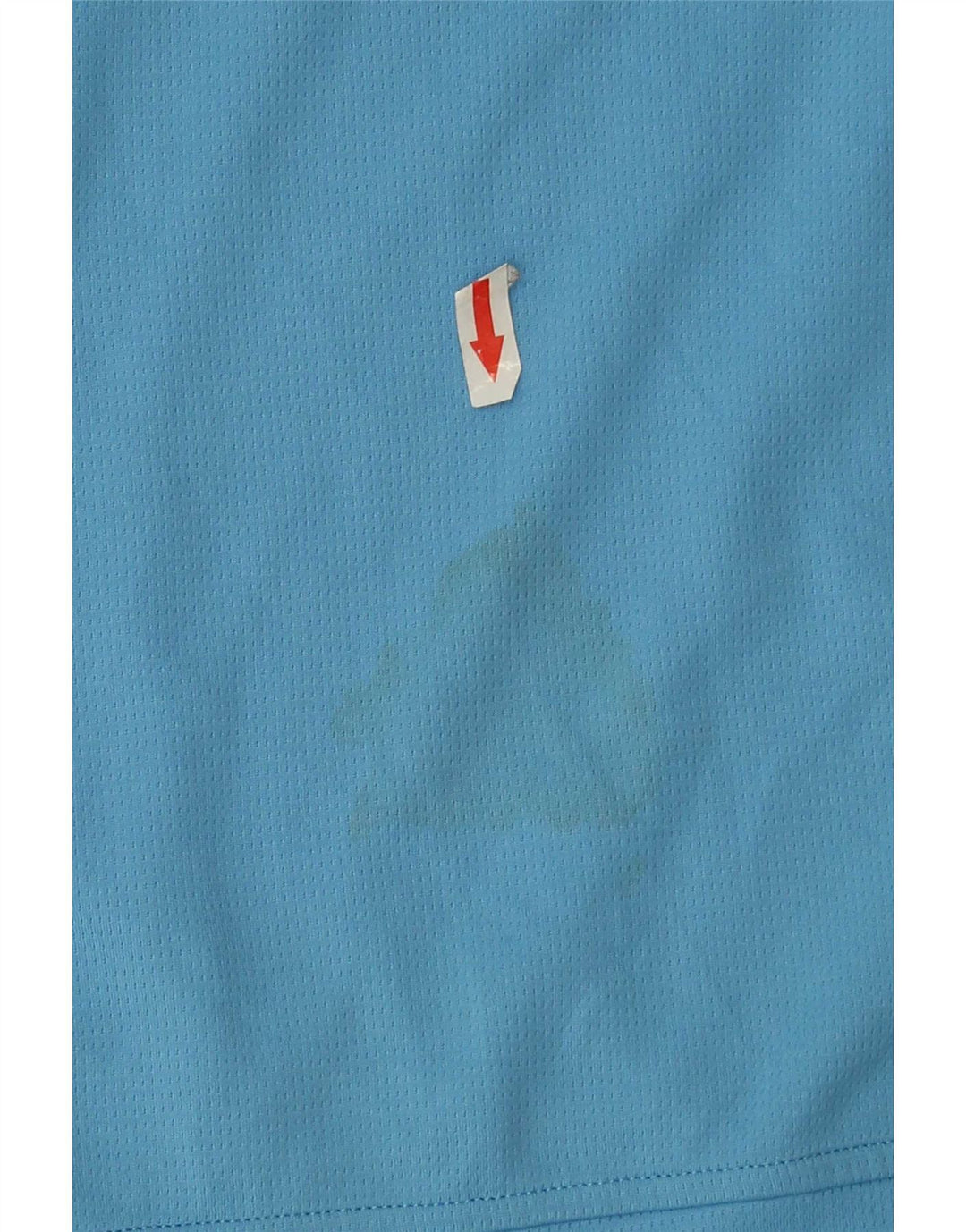 Adidas Herren-Pullover-Trainingsanzug-Oberteil mit Reißverschluss und Halsausschnitt, mittelblaues Polyester