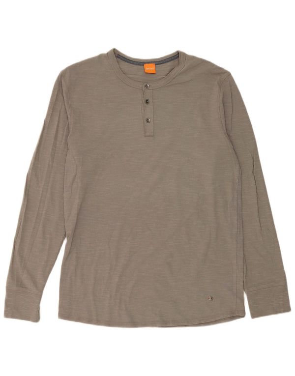 Hugo Boss Herren Top Langarm XL Grau