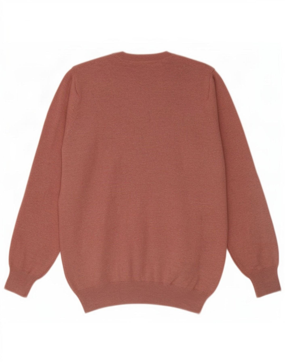 Marks & Spencer Herren-Pullover mit V-Ausschnitt, Größe S, rosa Baumwolle