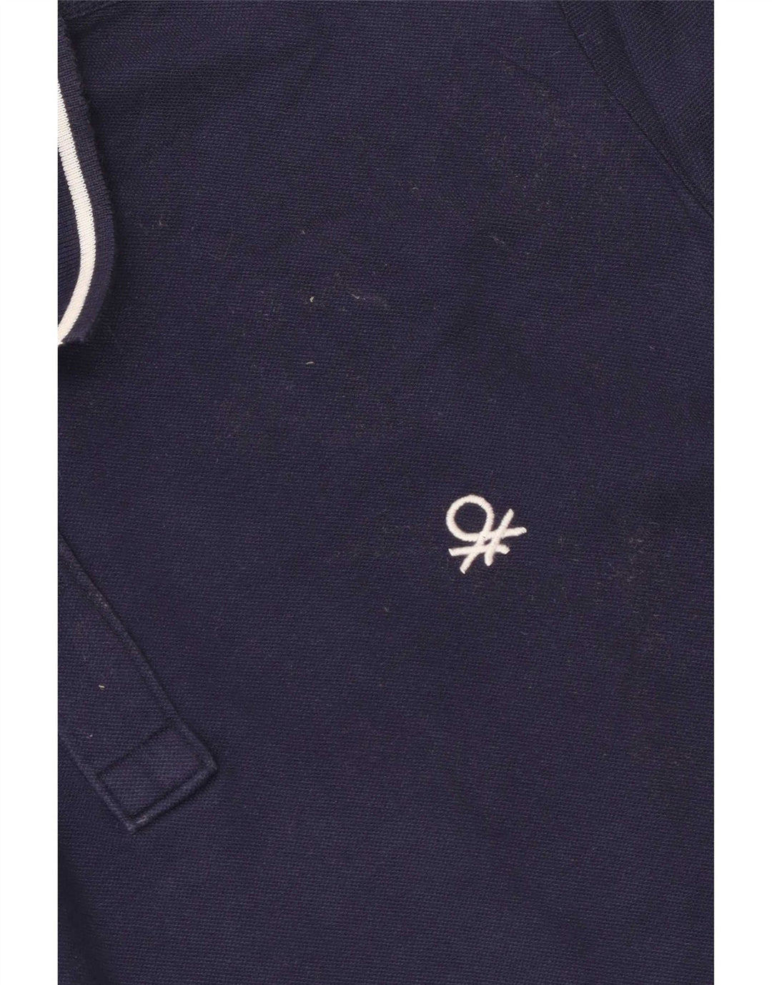 Benetton Herren Poloshirt Medium Marineblau