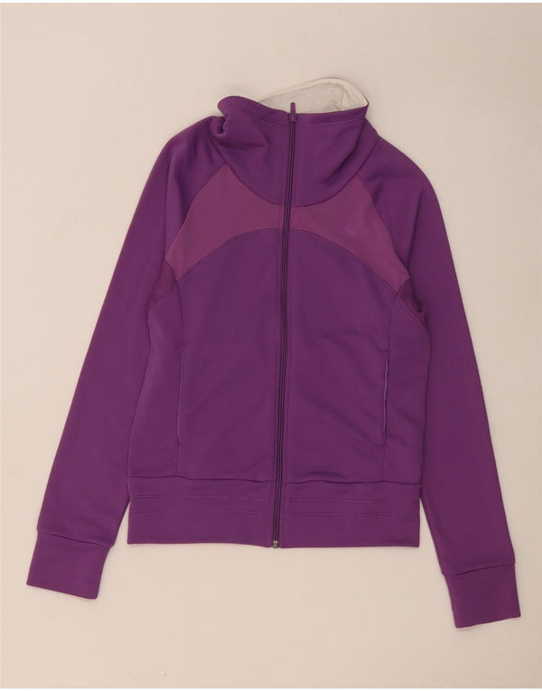 Adidas Damen Climacool Trainingsanzug Top Jacke UK 12 Medium Lila
