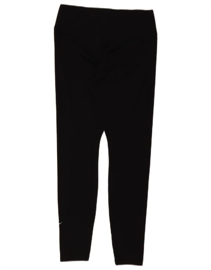 Nike Damen Dri Fit Leggings UK 12 Medium Schwarz
