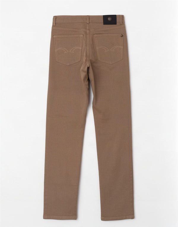 Trussardi Herren Straight Jeans W31 L33 Graue Baumwolle