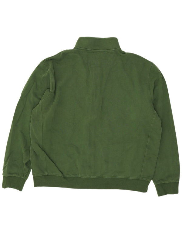 Marlboro Classics Herren-Trainingsanzug-Oberteil, Jacke, 3XL, grüne Baumwolle