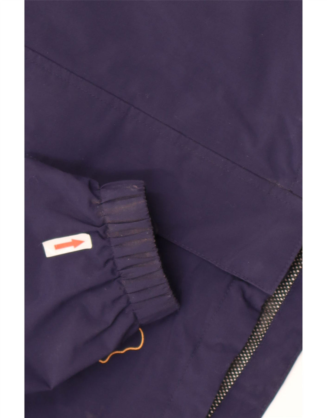 Jack Wolfskin Jungen Regenjacke mit grafischer Kapuze, 12–13 Jahre, Marineblau