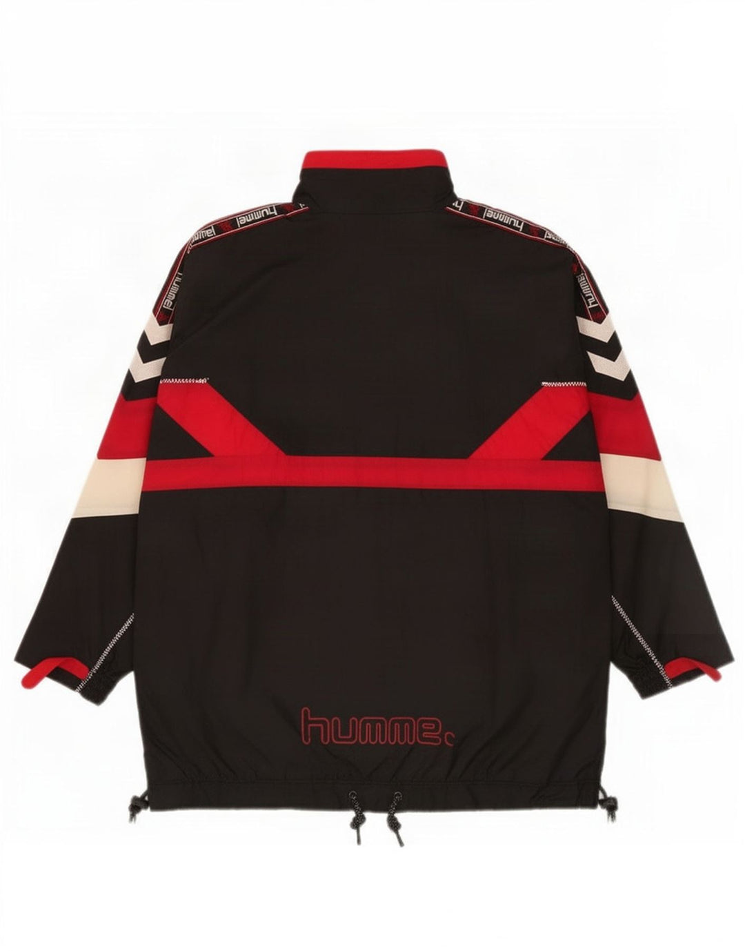 Hummel Herren-Pullover-Trainingsanzug, Top-Jacke, Mittelschwarz, Farbblock-Sport