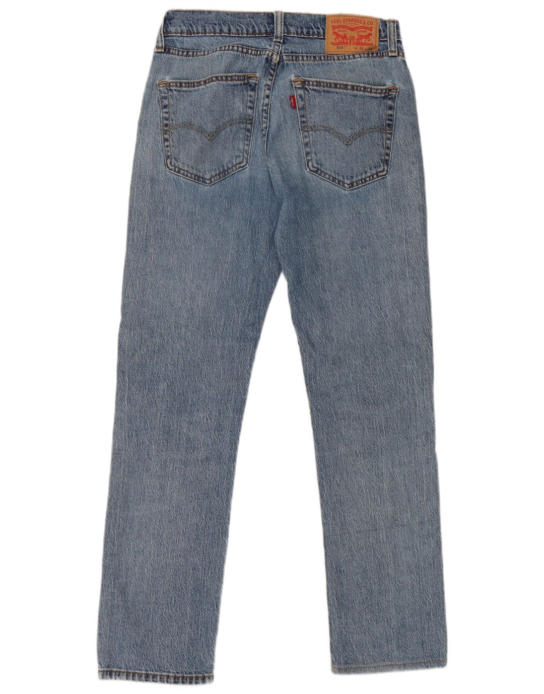 Levi's Herren 514 Straight Jeans W30 L32 Blaue Baumwolle