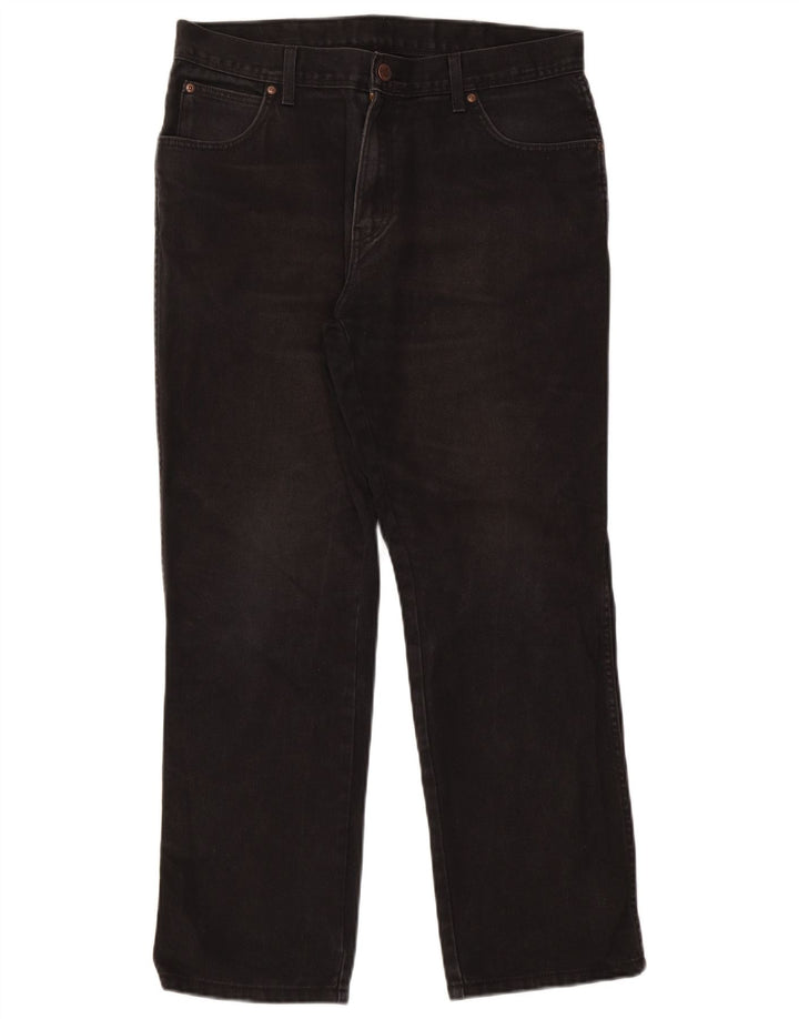 Wrangler Herren-Jeans mit normaler Passform, gerade Passform, W36, L30, schwarze Baumwolle