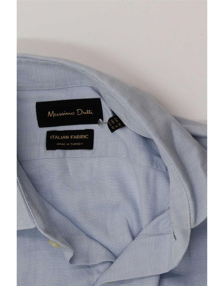 Massimo Dutti Herrenhemd Größe 38 15 Mittelblau