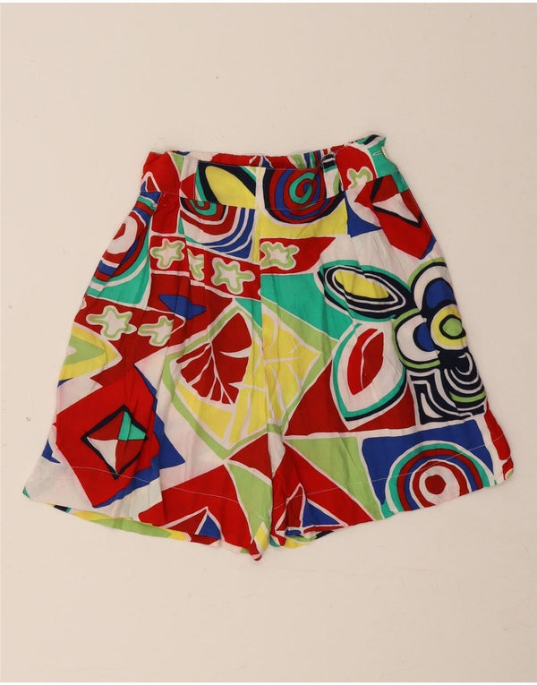 Ecco Damen Chinoshorts mit weitem Bein IT 34/36 2XS W24 Mehrfarbig Geometrisch