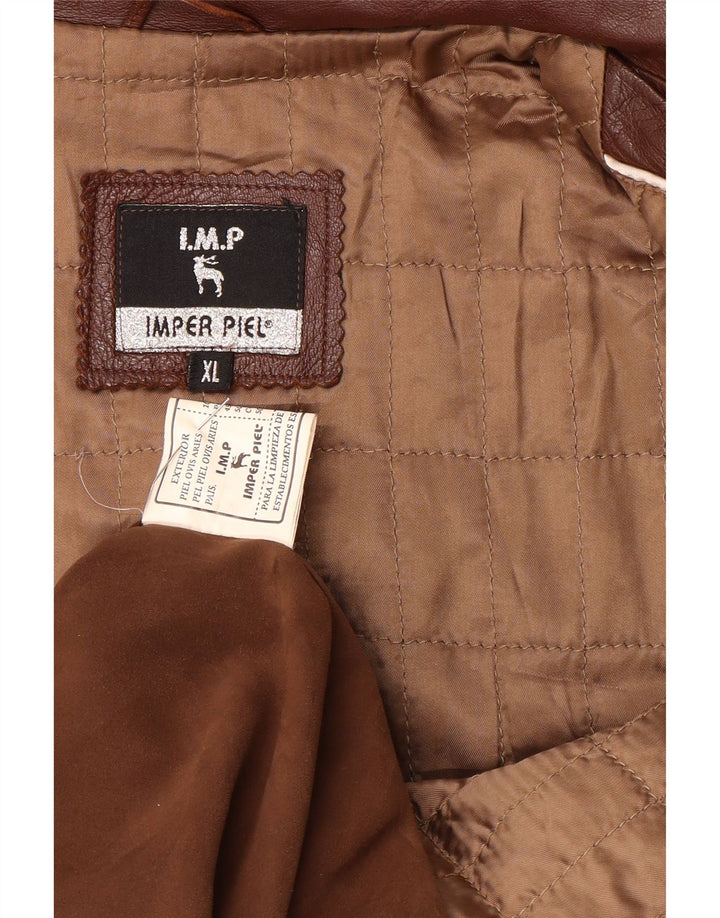 Vintage Herren Lederjacke UK 42 XL Braunes Leder