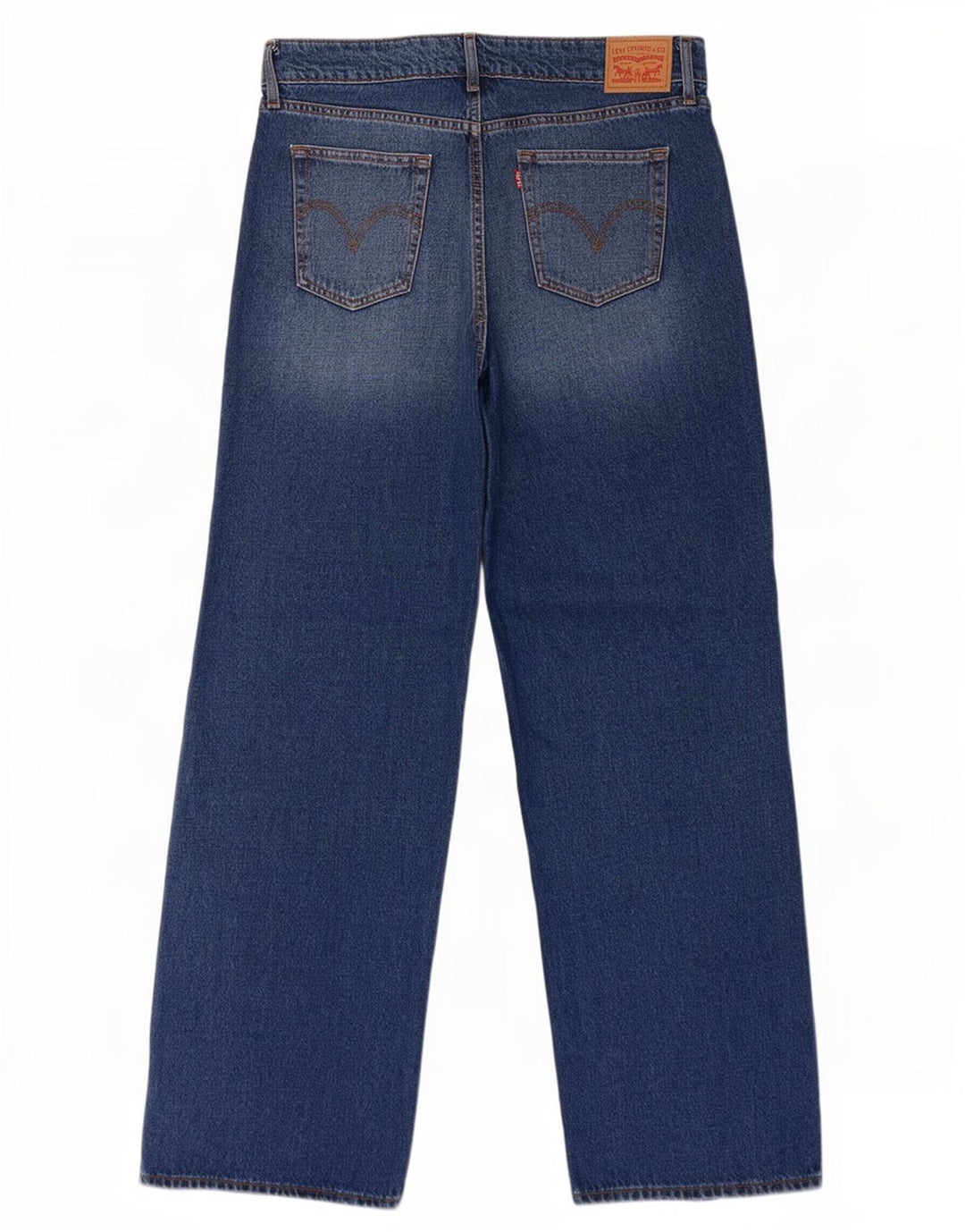 Levi's Damen Super Low Wide Leg Jeans W31 L34 Blaue Baumwolle