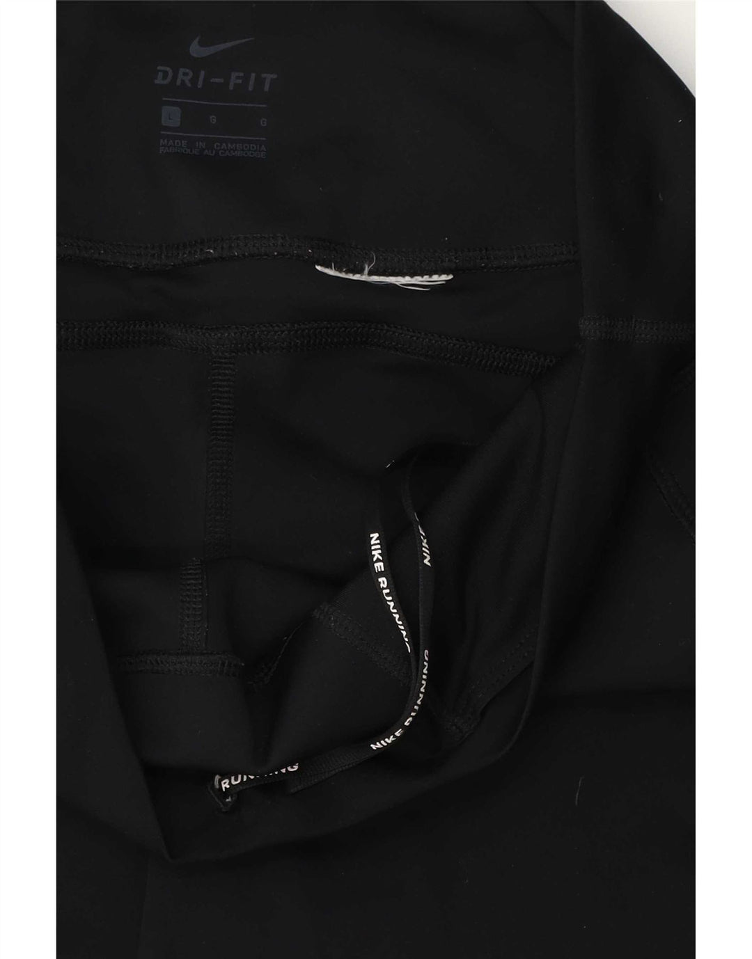 Nike Damen Crop Leggings UK 14 Large Schwarz