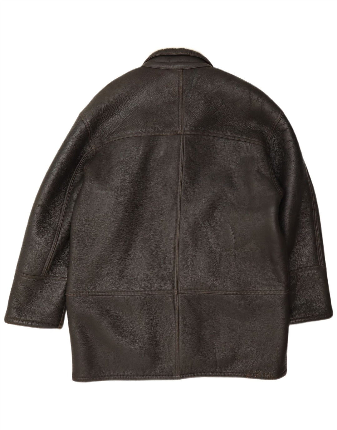 Vintage Herren Shearling Jacke Größe 52 XL Braun