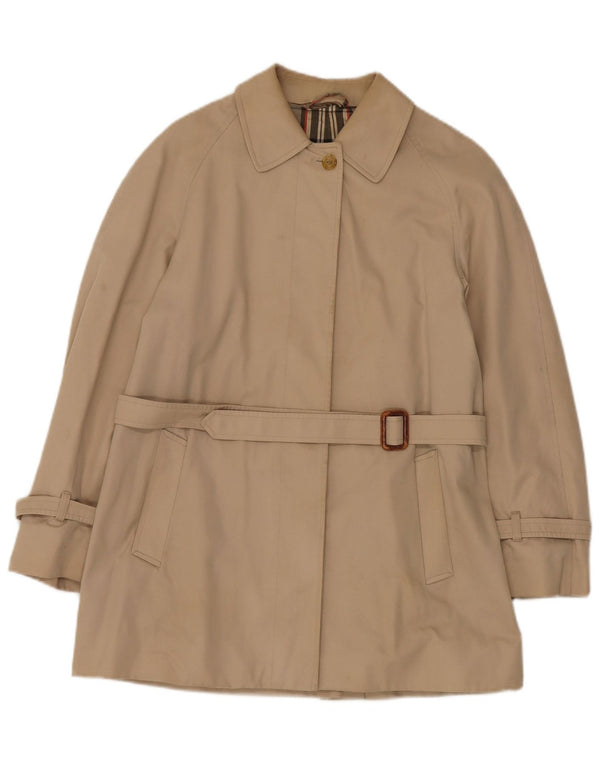 AQUASCUTUM Damen Trenchcoat UK 14 Medium Beige