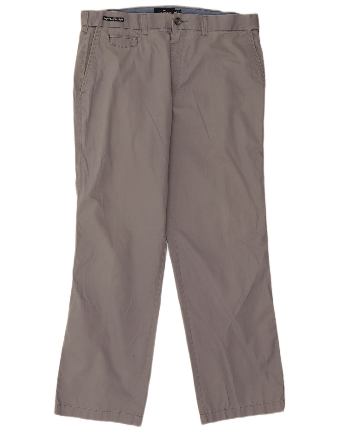Marks & Spencer Herren Blue Harbour Gerade Chinohose W36 L29 Grau