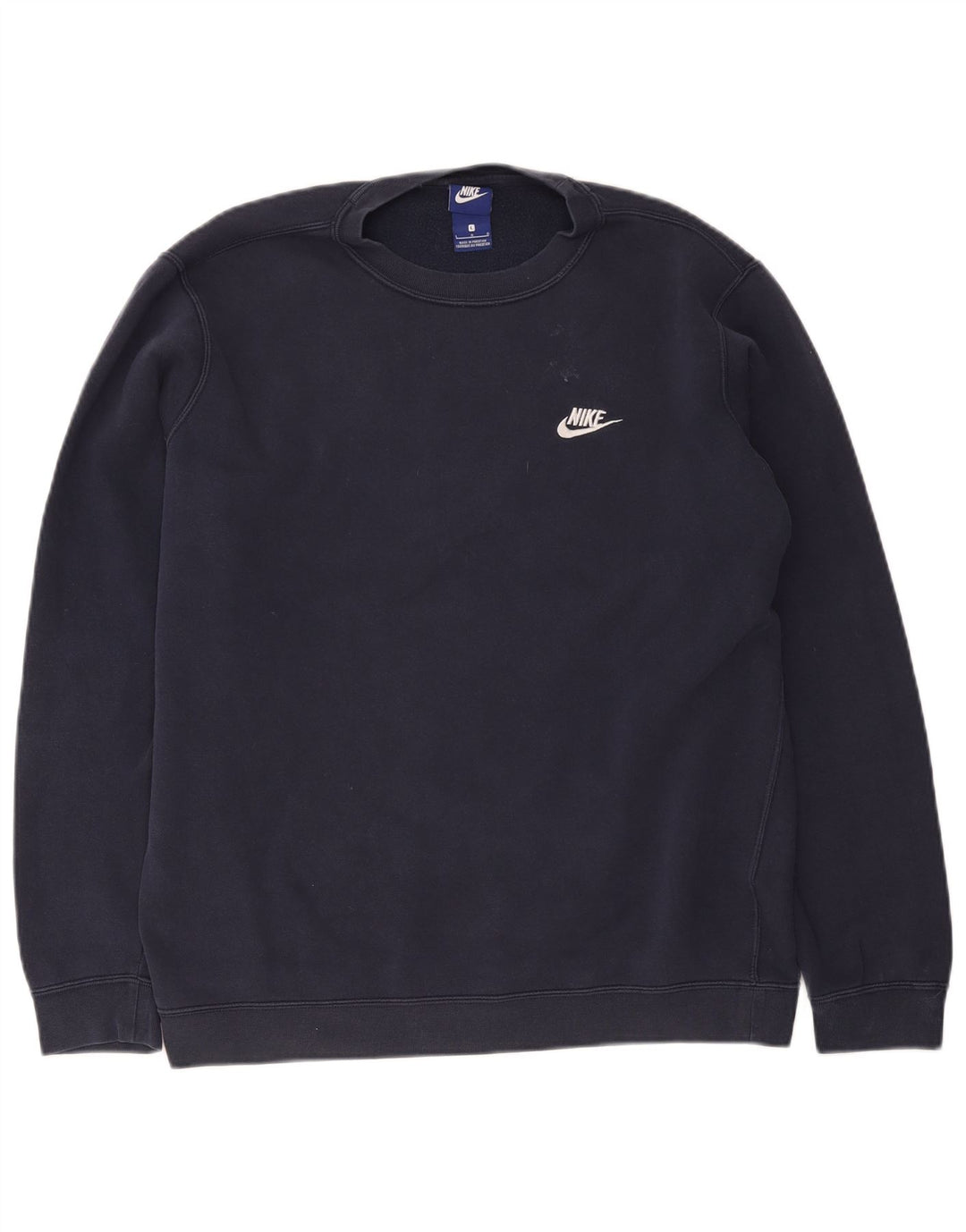 Nike Herren-Sweatshirt-Pullover, groß, marineblau, Baumwolle