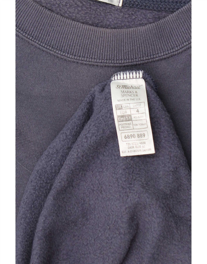 Marks & Spencer Herren-Sweatshirt, Pullover, groß, marineblau, Baumwolle