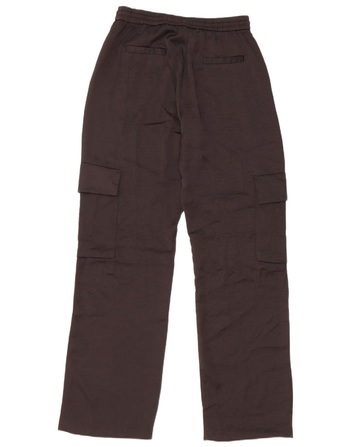 Gerade Cargohose für Damen von Zara, Größe S, W27, L31, Schwarz