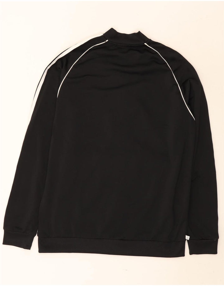 Adidas Jungen Trainingsanzug Top Jacke 15-16 Jahre Schwarz Polyester