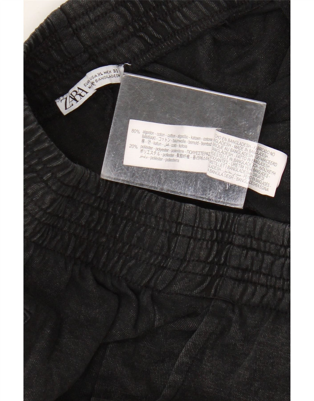 ZARA Herren-Trainingshose XL, graue Baumwolle