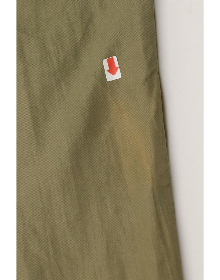 DIADORA Mens Hooded Rain Jacket UK 36 Small Khaki Polyamide Vintage Diadora and Second-Hand Diadora from Messina Hembry 